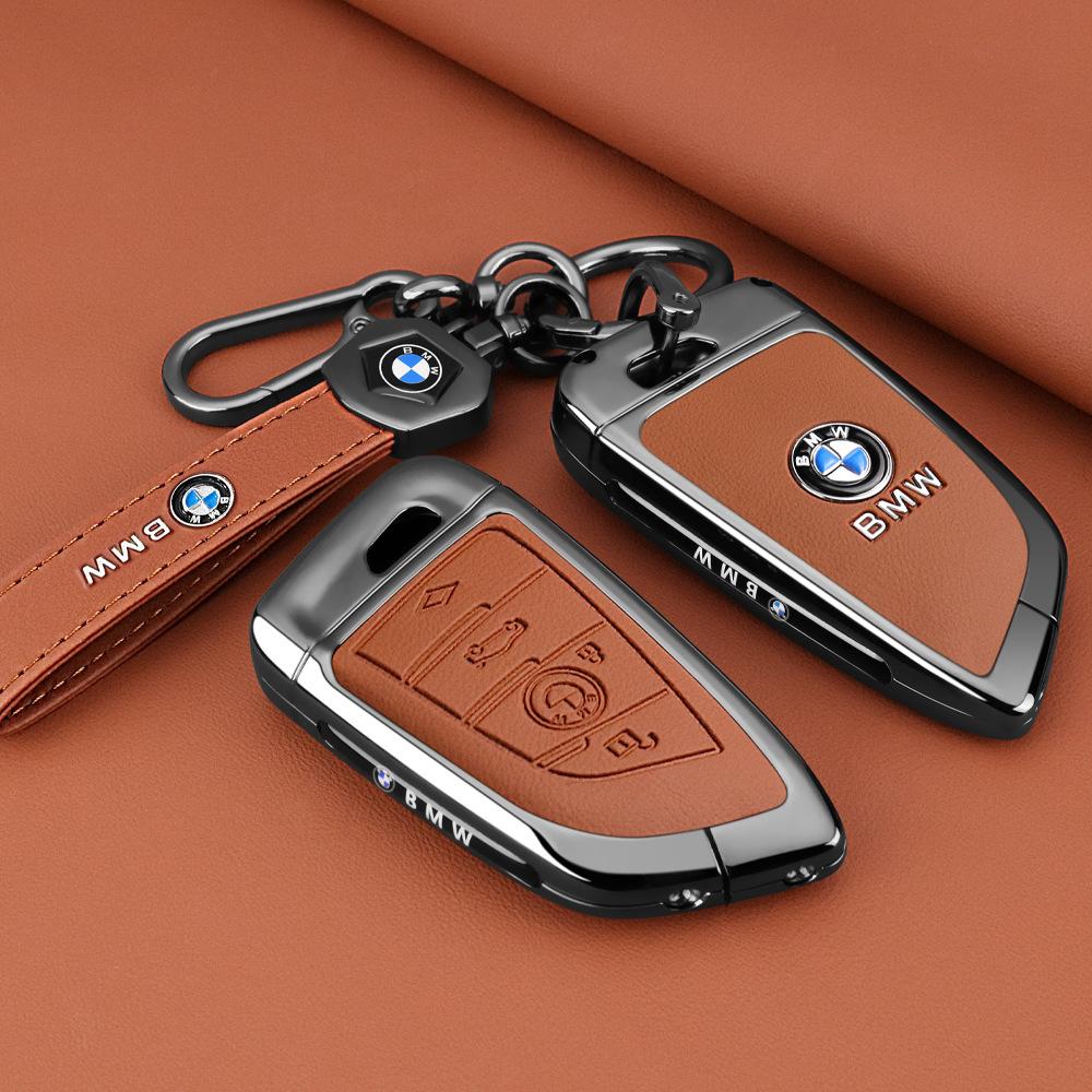 Styling Zinc Alloy Car Key Cover Case Holder For BMW 1 3 7 Series X1 X3 X5 X6 X7 F20 F15 F16 F48 G20 G30 G01 G02 G05 G11 G32 CZ9