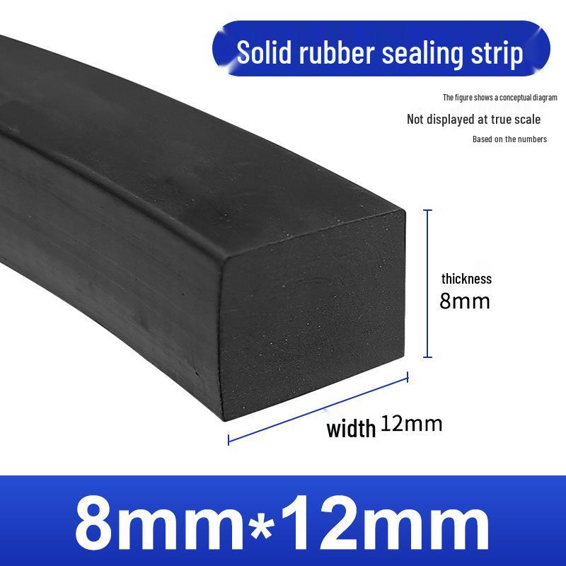 Nitrile Rubber Strip: Oil & Pressure-Resistant Shock Absorbing Glass Pad for Sealing & Joint Support