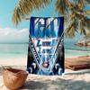 proof beach towel with Detroit Lions logo pattern - soft,absorbent,quick-drying,machine washable - perfect for swimming,camping,bathing
