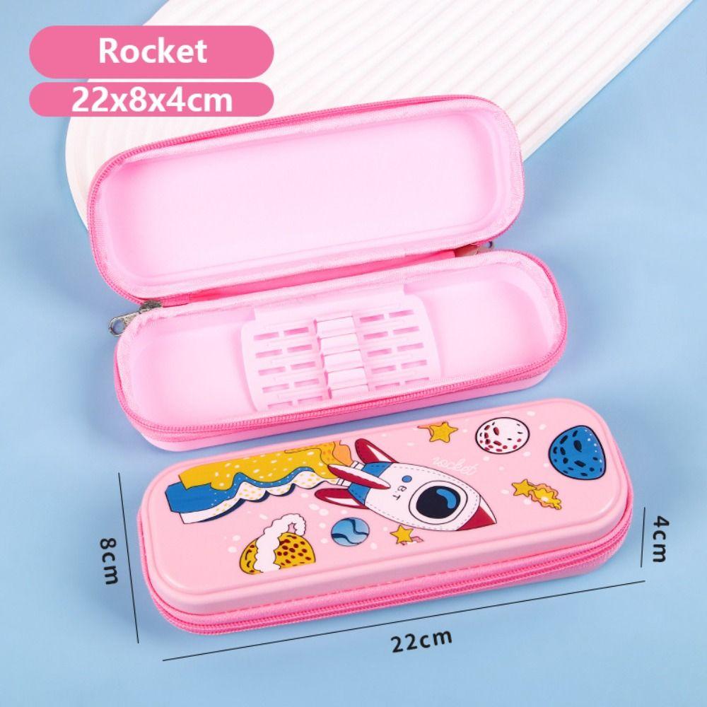 Многофункциональный пенал Динозавр/Ракета/Русалка Коробка для хранения канцелярских товаров Пенал Студенческий подарок