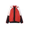 ДНК Color Block Плетеная куртка с капюшоном Университетский красный Черный DQ6199-657
