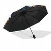 1pc Halloween Skeletons Pumpkins Welcome Sign Umbrella with Plastic Handle,Suitable for All Seasons Home Travel Outdoor UmbrellaDD512