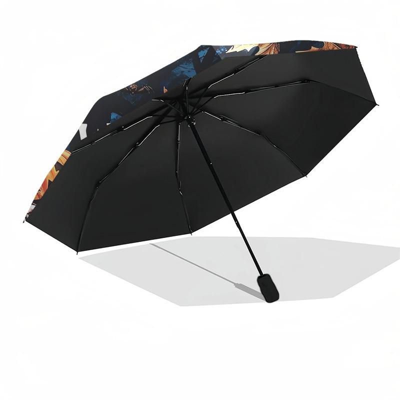 1pc Halloween Skeletons Pumpkins Welcome Sign Umbrella with Plastic Handle,Suitable for All Seasons Home Travel Outdoor UmbrellaDD512