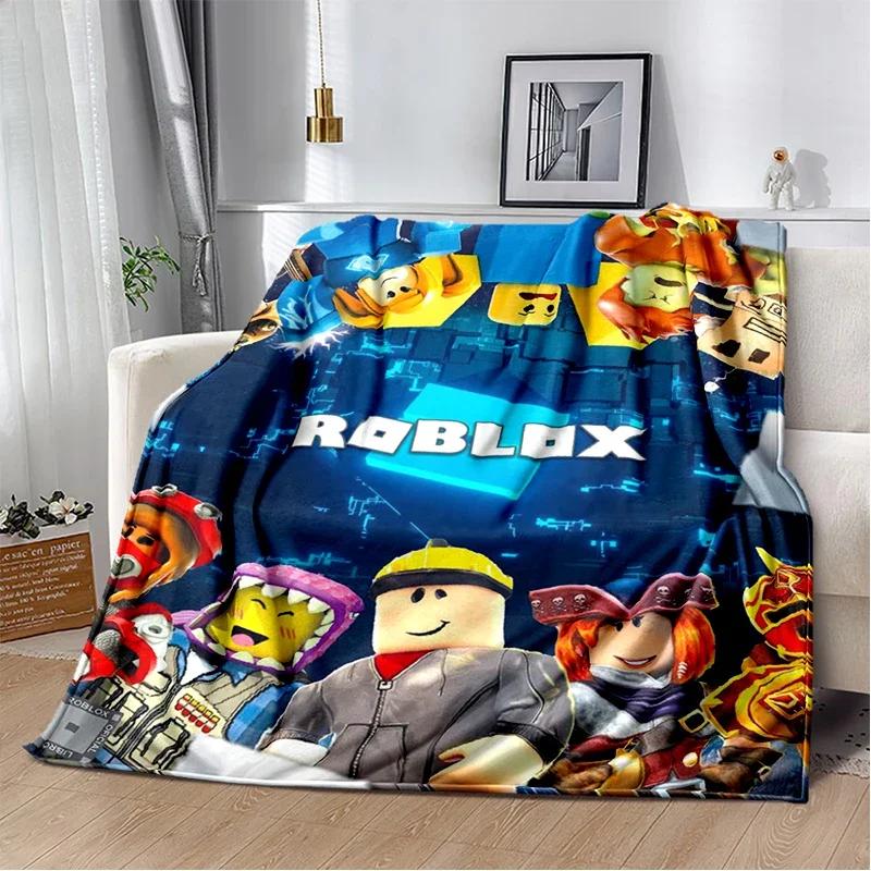 2025 New Style R-Robloxs Cartoon Game Soft Blankets,Keep Warm Throw Blanket Comfortable Blanket for Beds Sofa Home Bedroom