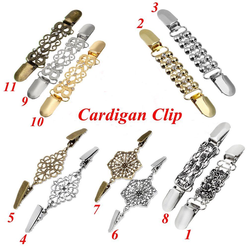 Шарм Подарок Новый Воротник Рубашки Зимний Свитер Блузка Зажим для Шали Брошь Зажим-Утка Застежки Зажим для Кардигана