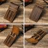 Hand-made Leather Cowhide Pencil Pen Case Sleeve Storage Bag 1/2/3pcs-slot Magnetic Drawer Type Student Office Home Gift