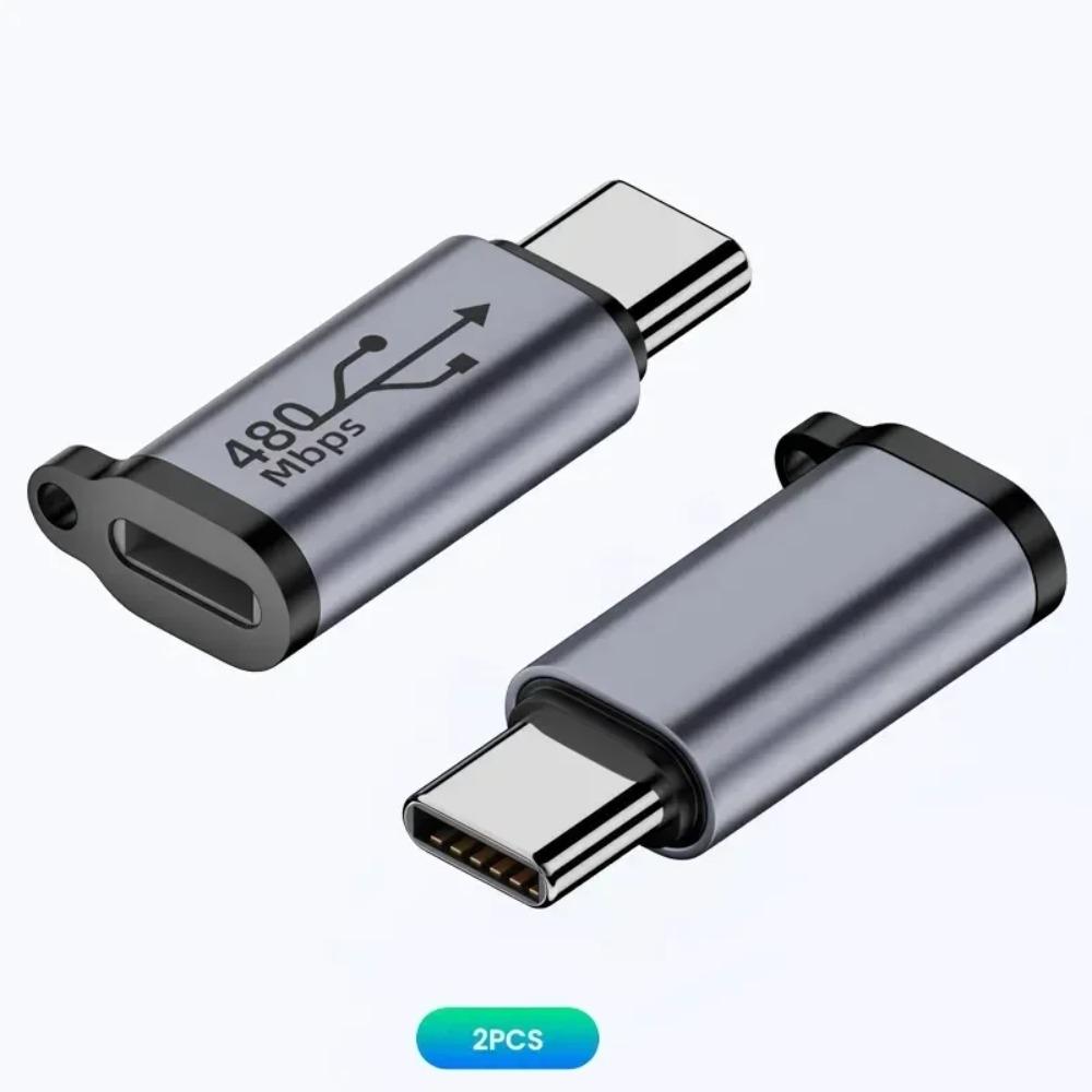 1-8 шт. Мини-адаптер-конвертер Type C Male на IOS Micro Mini USB Female, разъем для быстрой зарядки 480 Мбит/с и синхронизации данных для мобильных смартфонов Xiaomi Samsung