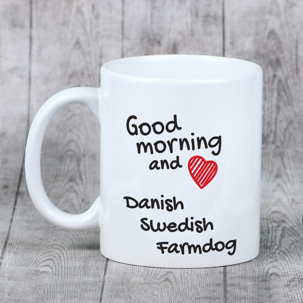 Danish Swedish Farmdog - cup with a dog, personalized cup with a print, a classic gift for everyone from the Art-Dog brand