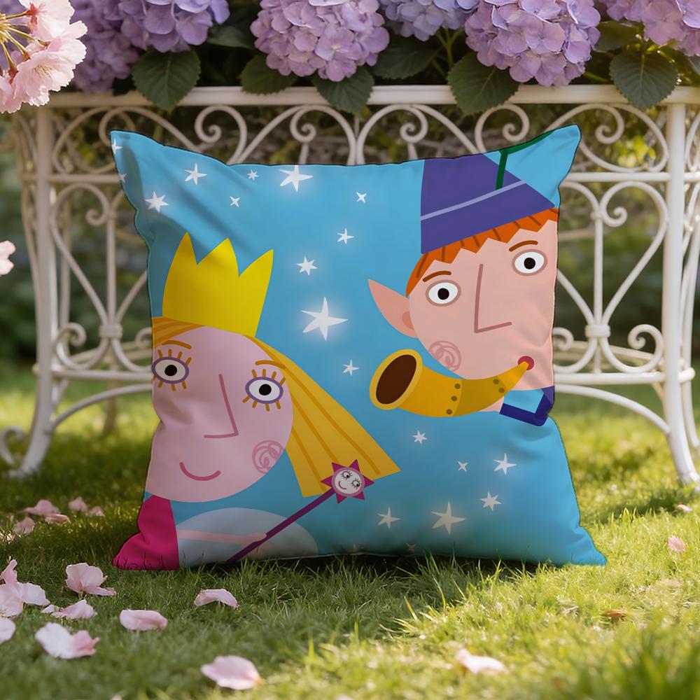 Чехол на подушку B-Ben And H-Hollys Little Kingdom для дома и автомобиля: Двусторонняя конструкция для максимального комфорта