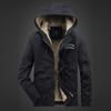 Зимняя бархатная утолщенная палубная оснастка с хлопковой подкладкой мужская куртка из чистого хлопка с капюшоном и хлопковой подкладкой повседневная мужская куртка из искусственной овечьей шерсти