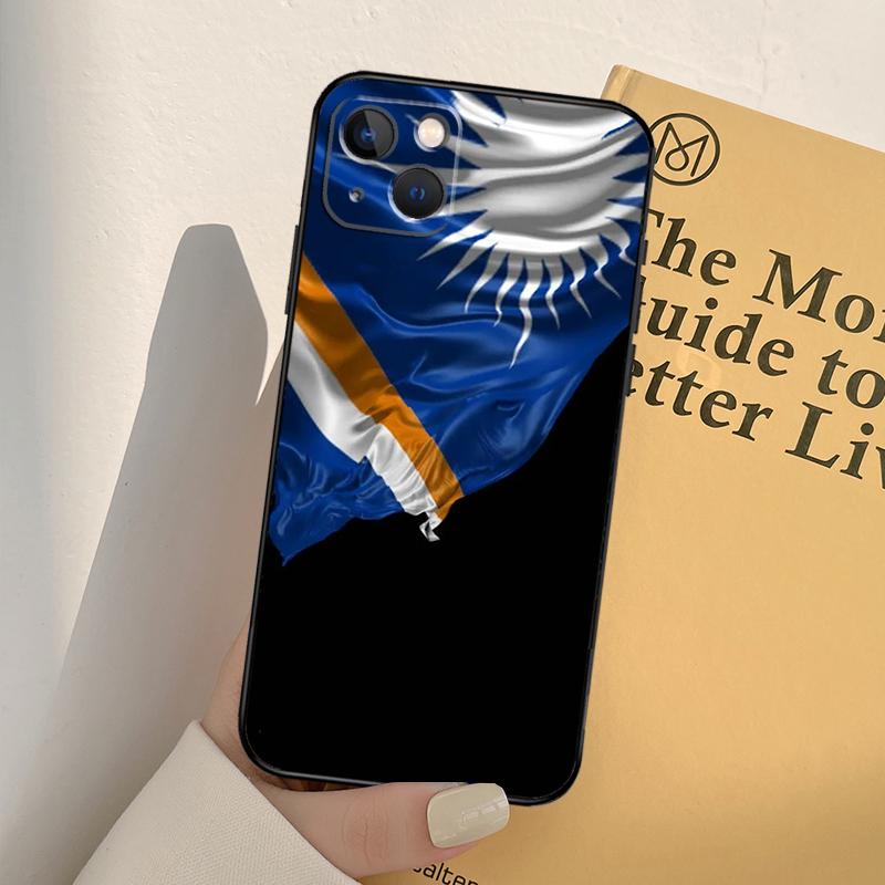 Чехол с флагом Маршалловых островов для iPhone 16 15 14 Pro Max Plus 13 Pro Max 11 12 Mini Чехол Coque
