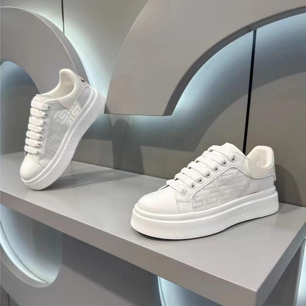 Белые туфли, мужская обувь, весенне-летняя новая дышащая универсальная сетчатая обувь на толстой подошве, интернет-праздник, популярный стиль, повседневная обувь для скейтбординга