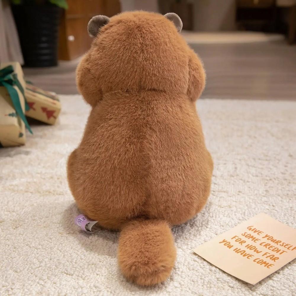 Fluffy Plush Toys Soft Texture Warm Appease Doll Chubby Groundhog Doll For Children