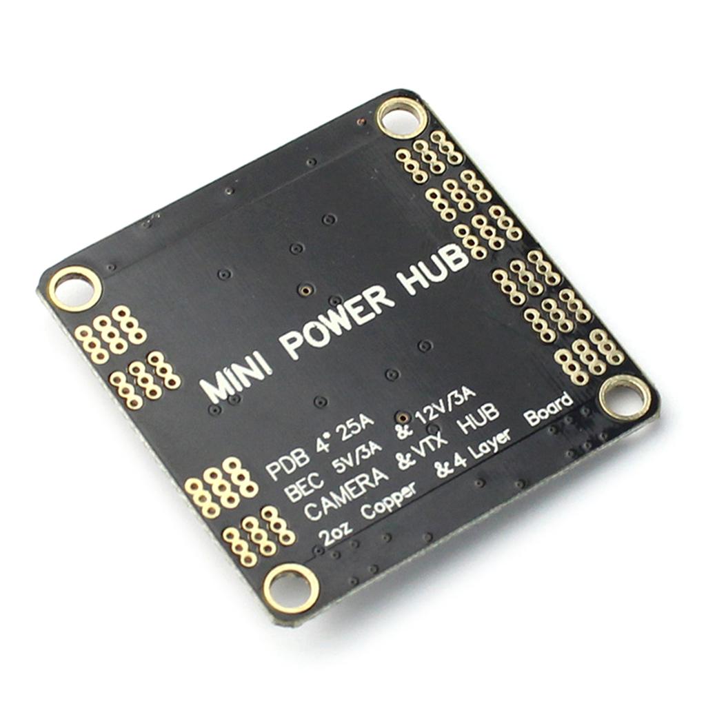 Matek Power Hub - распределительная плата питания с двойным выходом BEC 5 В и 12 В, эффективная для квадрокоптера