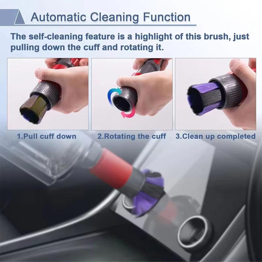 Ultra Fine Soft Bristles Brush for Dyson V11/V10/V8/V7 Vacuum Cleaner Dust Removal Cleaning Tool
