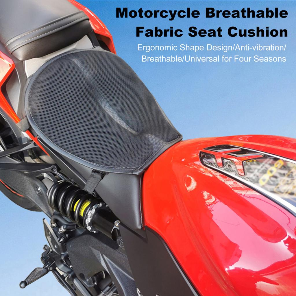 Пятислойная гелевая подушка для сиденья с охлаждающей сеткой, дышащая ткань, антивибрационные аксессуары для мотоцикла
