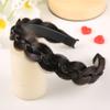 Synthetic Fishbone Braid Headband Fashion Women Hair Hoop Twisted Wig Headband  Women Gift