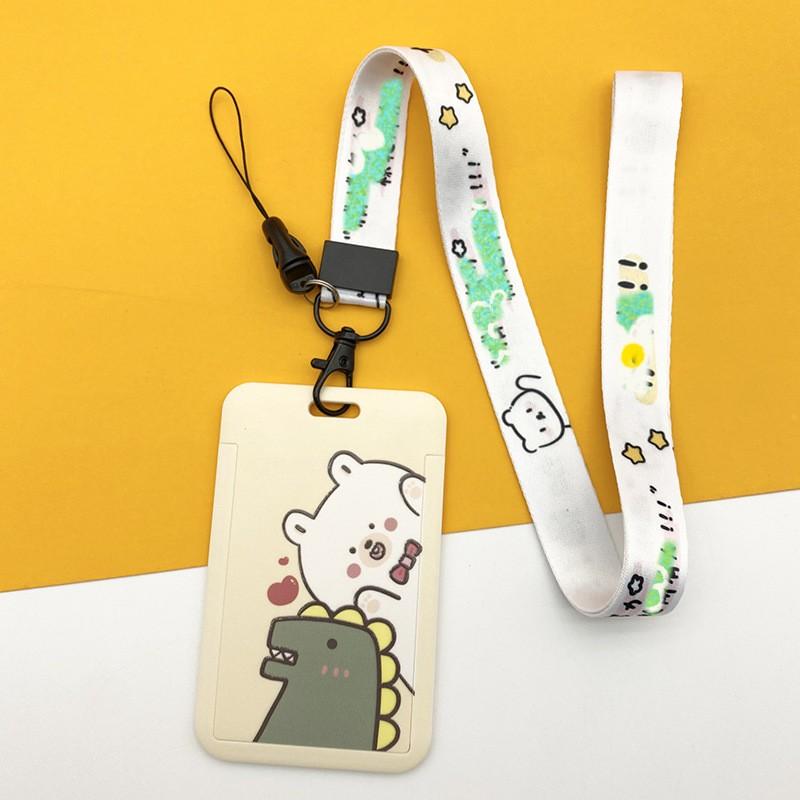 Держатель для карт с изображением фруктов, чехол для бизнес-бейджа из АБС-пластика, чехол для сотрудника, студенческий ремешок, держатель для удостоверения личности, имени