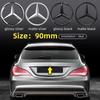 Car Sticker C200 New Car For Mercedes Benz AMG 3D ABS silver/Black 9cm 90mm car rear Tail Trunk emblem badge sticker Decals For 