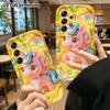 Чехол для телефона: Плоский 2D дизайн, подходящий для защитного чехла Samsung Galaxy A34 A35 M05 M06 S20 S22 S21 FE Plus 5G, розовый и синий единорог, идеальный Рождест