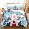 Новый 3D Принт Аниме Сайт Девочек-Волшебниц Пододеяльник Постельное Белье Полиэстер Наволочки Покрывало Домашний Декор Подарок Двуспальный Кинг Квин
