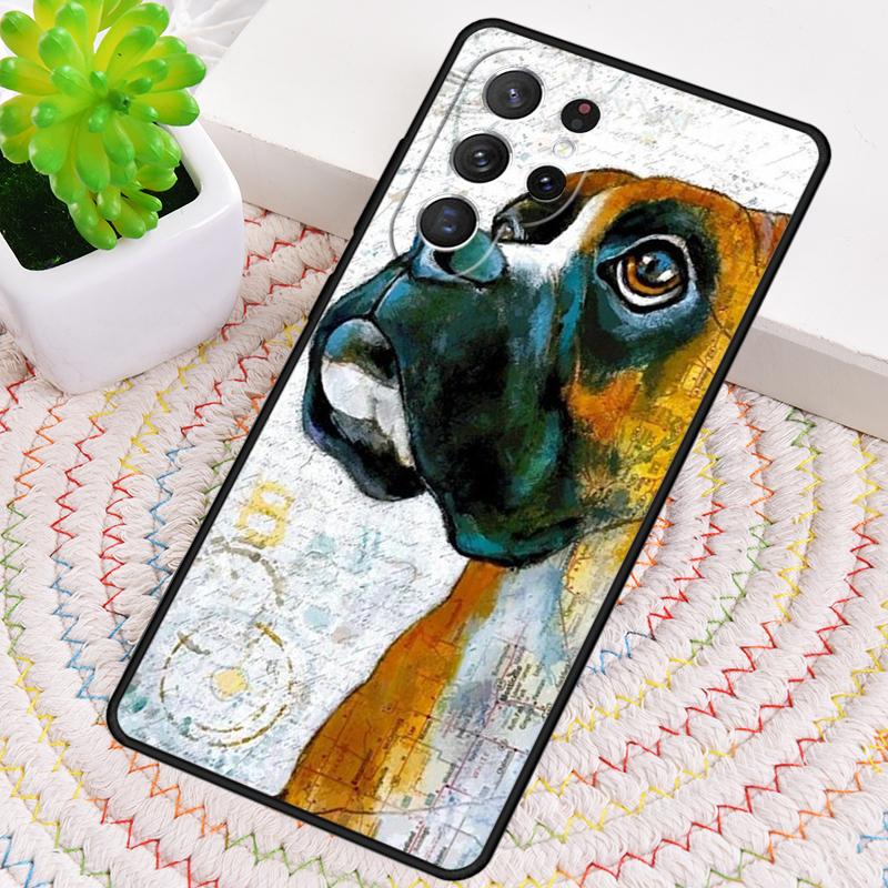Чехол для телефона с собакой породы боксер для Samsung Galaxy note 10 pro S26 Ultra S23 S24 FE S25 S21 S22 PLUS ударопрочный