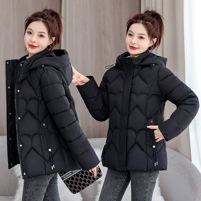Hooded Autumn and Winter Cotton-padded Jacket Women's Short Korean Version of The Loose Cotton-padded Jacket Thickened Warm All-match Women's Jacket
