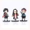 Demon Slayer Q Version 6-Piece PVC Figure Set: Anime Cake Decoration Ornaments