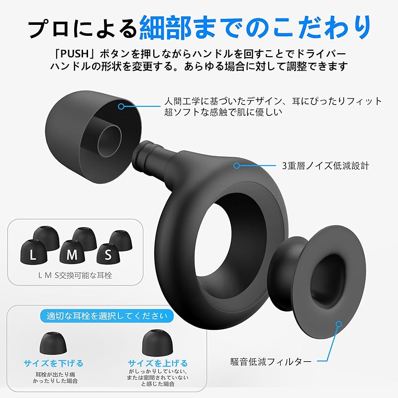 Ear Plugs for Sleeping Completely Soundproof Sleep Well Noise Canceling High Performance Noise Reduction Sound Insulation Value 40dB Good Sleep Plane