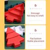 Christmas Tree Divided Snack Tray Plastic Serving Dish for Fruits Nuts Candy Stackable Food Platter for Holiday Parties Space-Saving Kitchen Organizer
