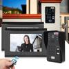 7-дюймовый видеодомофон, проводной, Wi-Fi, 2 монитора, отпечаток пальца, пароль, IC-карта, удаленная разблокировка, ночное видение