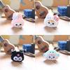 Charming Shark Cat Plush Keychain Coin Purse Fluffy Stuffed Animal Bag Accessory