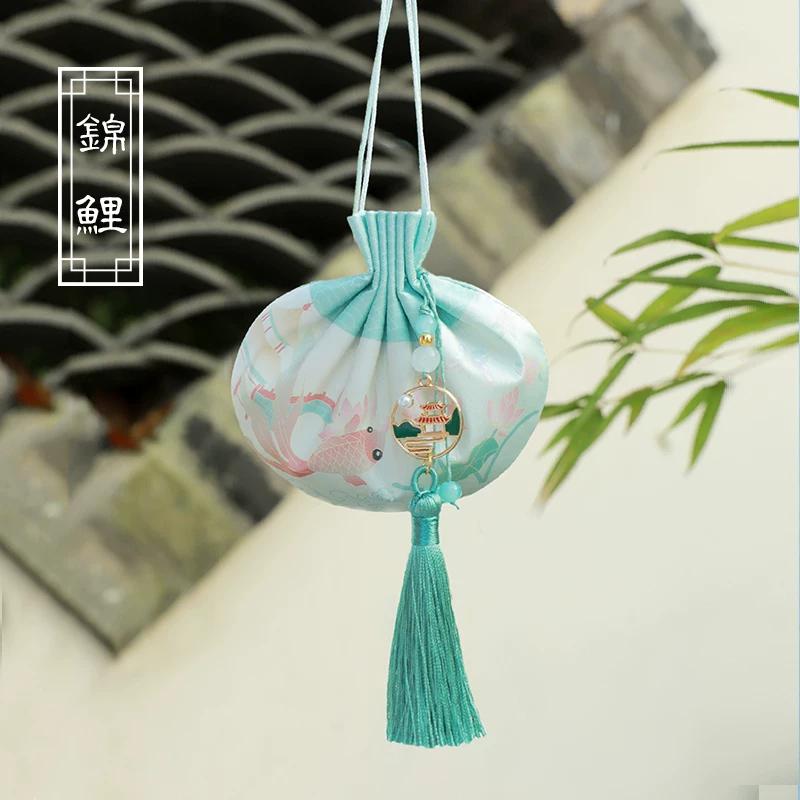 Mid-Autumn Festival Traditional Style Empty Sachet Bag, New Chinese-Style Portable Hanfu Waist Accessory, Finished Osmanthus Incense Bag, Mugwort