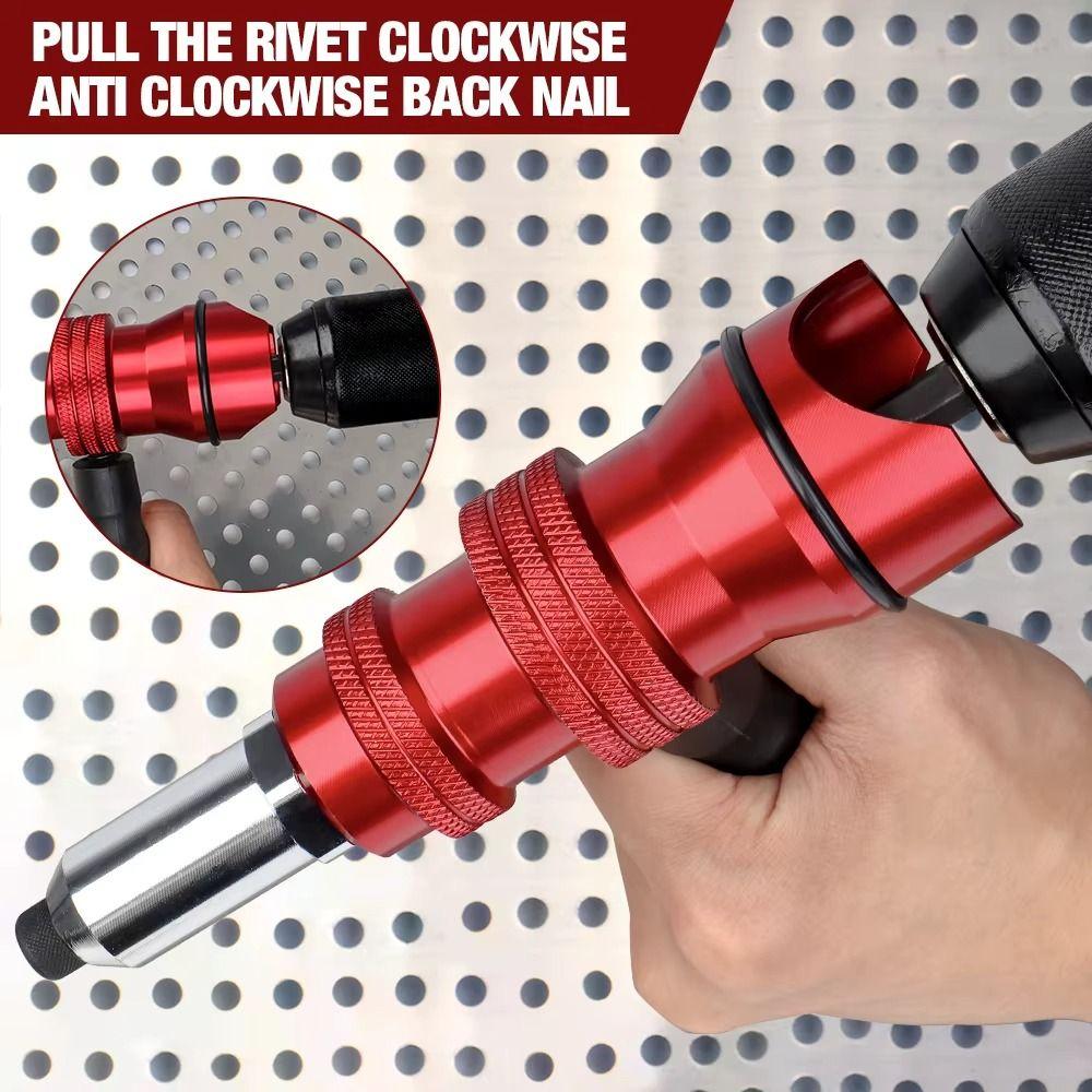 Removable Plastic Handle Rivet Adapter Aluminum Zinc Zinc Alloy Cordless Rivet Riveting Machine Home Core
