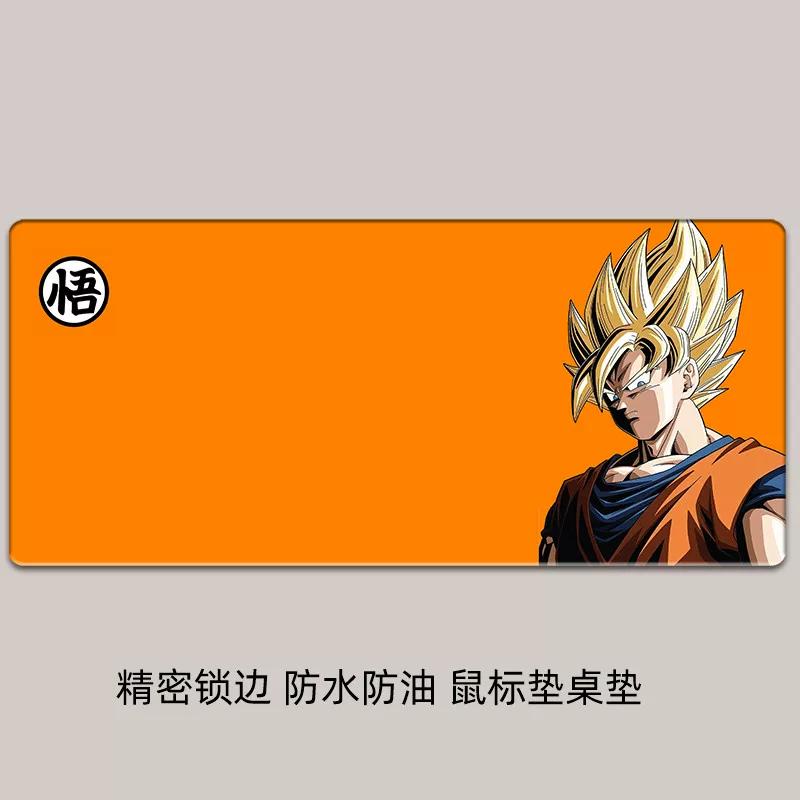 Водонепроницаемый и Нескользящий Кожаный Коврик для Мыши Креативный Мультяшный Dragon Ball Печать Высокой Четкости Увеличенный Сон Гоку Компьютерный Офисный Настольный Коврик Коврик для Ноутбука