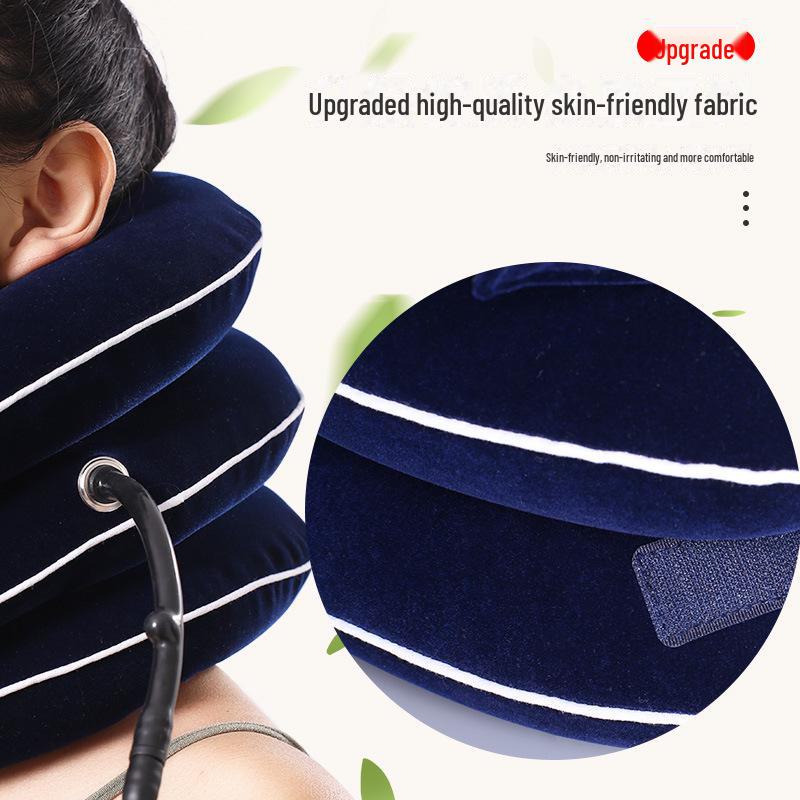 Надувное шейное поддерживающее устройство для вытяжения шеи и обезболивания