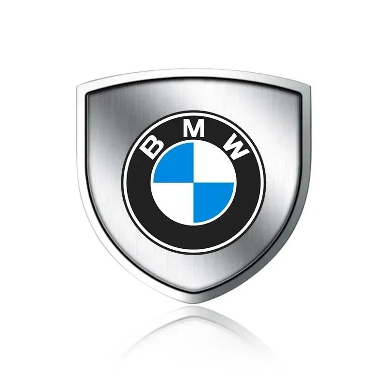 XWOWN1 For BMW M 1Pcs 3D Metal Auto Door Shield Emblem Car Body Badge Sticker Styling For BMW M Performance M3 M5 M6 E70 F11 G20 F25 E3 a35