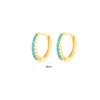 6/7/8/9 MM Cartilage Circle Earrings 925 Silver Bling CZ Huggie Hoop Earring for Women Piercing Buckle Wedding Jewelry