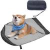 Fluffy Pet Sleeping Bag for Medium To Large Suitable for Indoor and Outdoor Gray Dogs, Year-Round Use, Stowable, Washable, Use,
