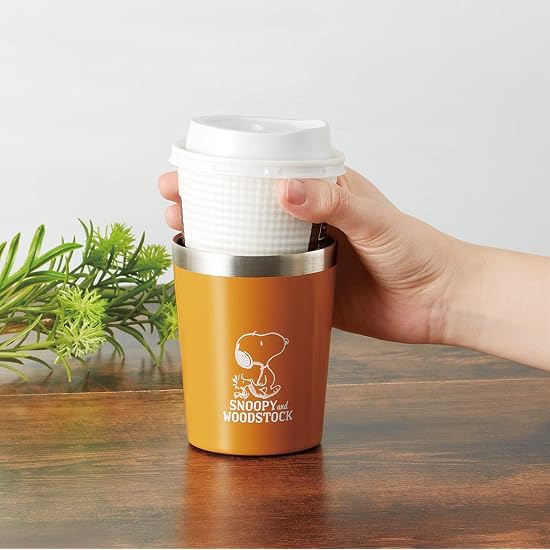 Skater Insulated Coffee Tumbler, Stainless Steel, 240ml, S Size, Vacuum Insulated, Snoopy, STCV1-A