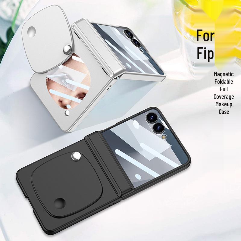 Магнитный чехол-зеркало для телефона с закрывающейся крышкой для Samsung Z Flip7