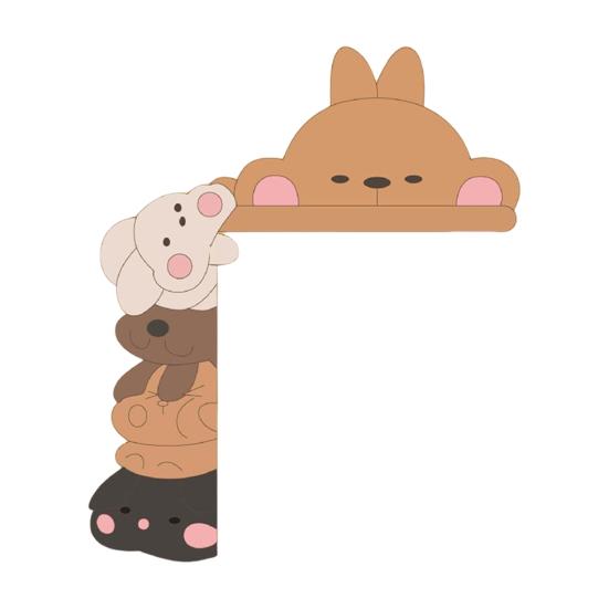 1/2 шт. пасхальный кролик дверной уголок украшение фермерский деревенский мультяшный кролик дверная рама знак передняя дверь край верхний орнамент