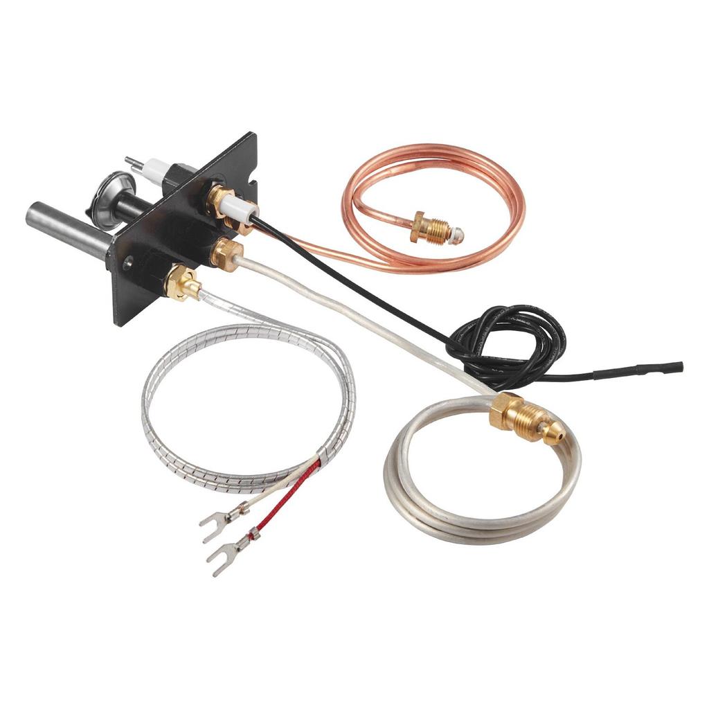 Gas Pilot Assembly, OE 10002265, 10002264, SRV10002264 Fireplace Gas Pilot Assembly, Natural Gas & LPG Ignition Replacement, Fit Majestic, Vermont