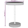 5 Piece Garden Bar Set Black Poly Rattan & Solid Acacia Wood