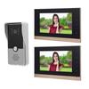 Wired Video Intercom System 7in Visual Intercom Doorbell System with Camera 6 Infrared Lights for Villa Home Apartment