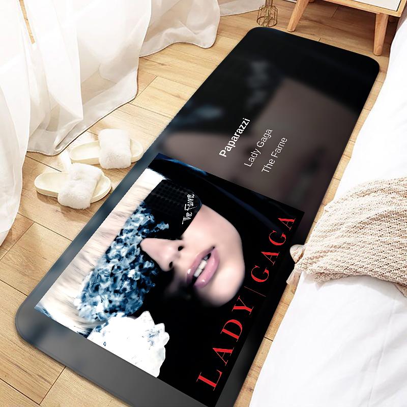 Singer Lady Gaga Door Mat Entrance Non-slip Doormat Washable Kitchen Carpet Living Room Hallway Rugs Bathroom Bath Door Mats