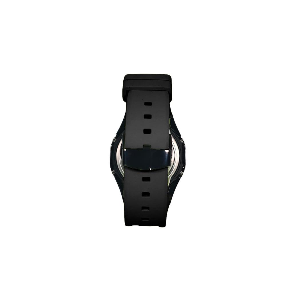 Casio Часы с кварцевым механизмом из коллекции Custom, ремешок из фторэластомера, мужские часы, черный циферблат GA-2100-1A1(Watch3--LV)