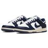Nike Dunk Low Vintage темно-синие женские кроссовки сине-белые Midnight-Navy DD1503-115