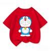 Trendy Kids Short Sleeve Tee Lovely Doraemon Print Crew Neck Fashion Street Style Summer Tops For Kids Age 3 14 Years