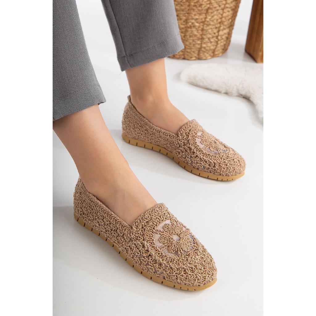 Женские вязаные балетки. Обувь для мам. Повседневная обувь. Кружевные балетки.